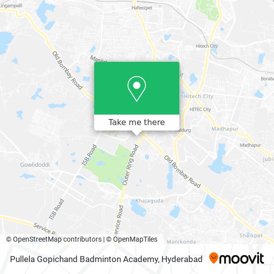 Pullela Gopichand Badminton Academy map