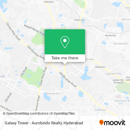 Galaxy Tower - Aurobindo Realty map