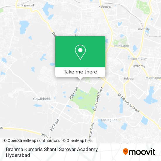 Brahma Kumaris Shanti Sarovar Academy map