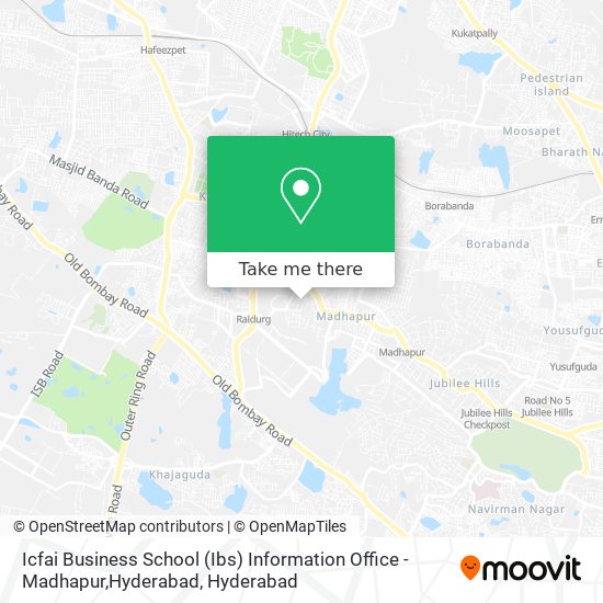 Icfai Business School (Ibs) Information Office - Madhapur,Hyderabad map