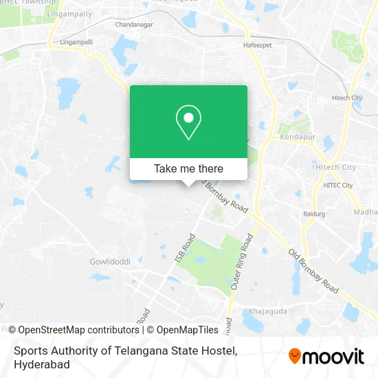 Sports Authority of Telangana State Hostel map