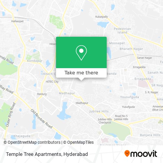 Temple Tree Apartments map