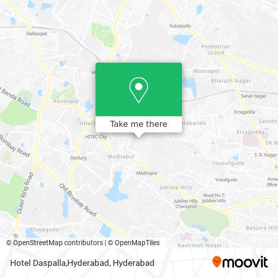 Hotel Daspalla,Hyderabad map