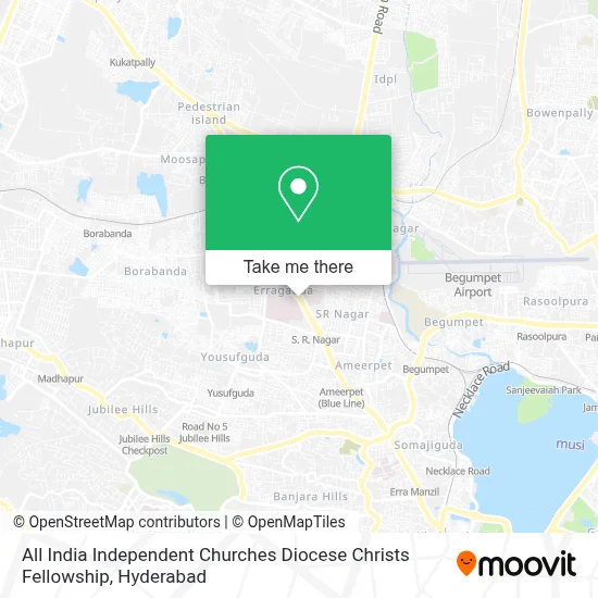 All India Independent Churches Diocese Christs Fellowship map