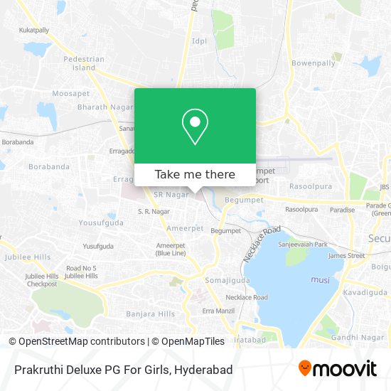Prakruthi Deluxe PG For Girls map