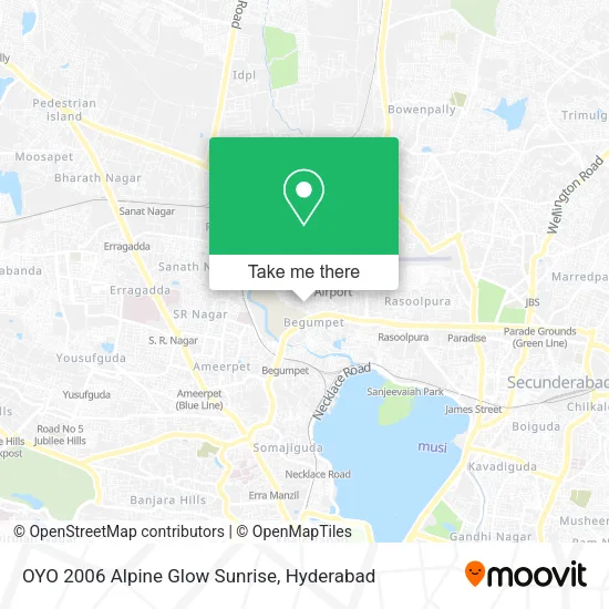 OYO 2006 Alpine Glow Sunrise map