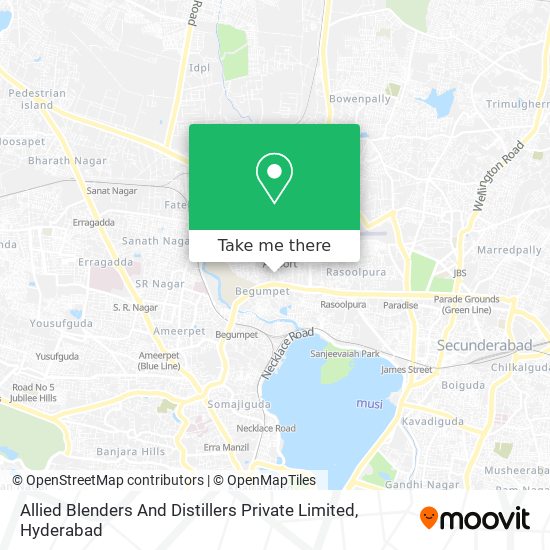 Allied Blenders And Distillers Private Limited map