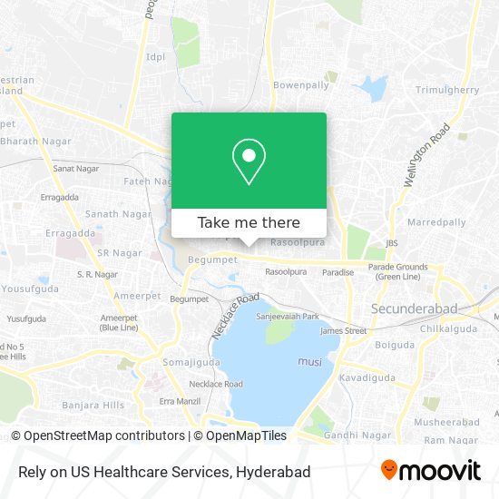 Rely on US Healthcare Services map