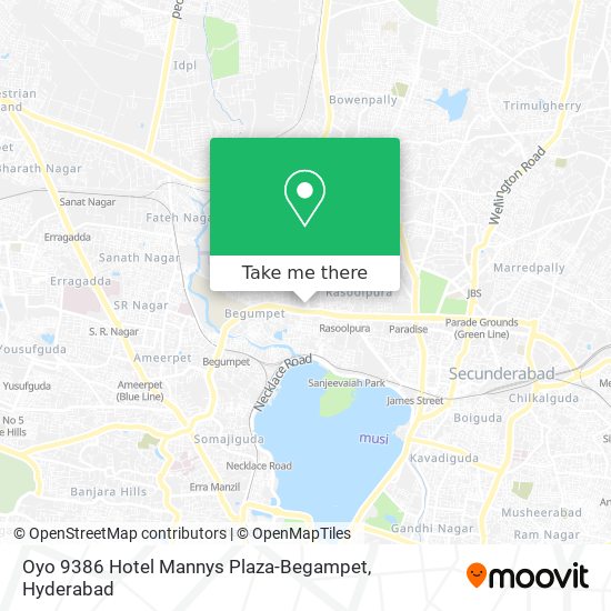 Oyo 9386 Hotel Mannys Plaza-Begampet map