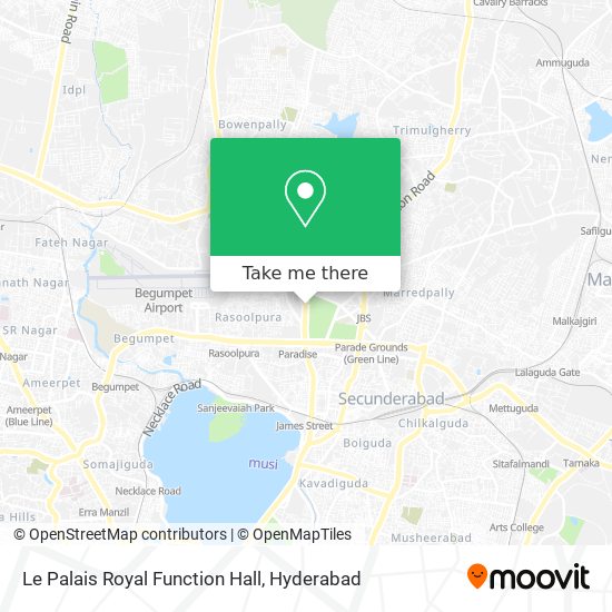 Le Palais Royal Function Hall map