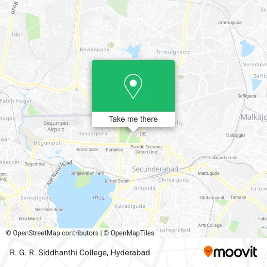 R. G. R. Siddhanthi College map