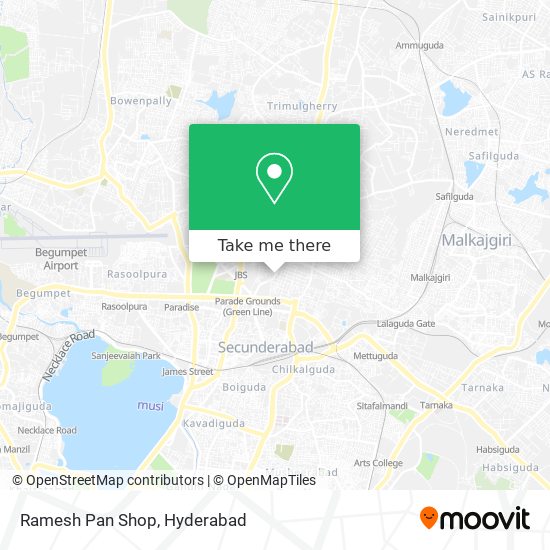 Ramesh Pan Shop map