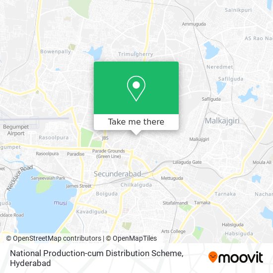 National Production-cum Distribution Scheme map
