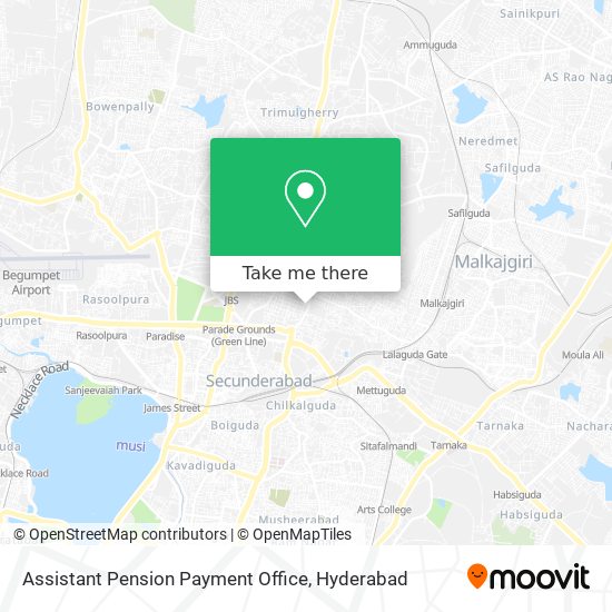 Assistant Pension Payment Office map