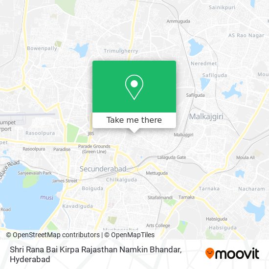 Shri Rana Bai Kirpa Rajasthan Namkin Bhandar map