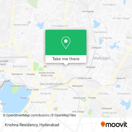 Krishna Residency map