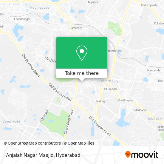 Anjaiah Nagar Masjid map