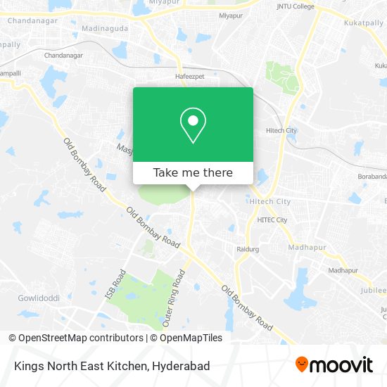 Kings North East Kitchen map