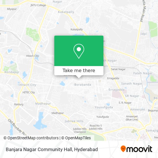 Banjara Nagar Community Hall map