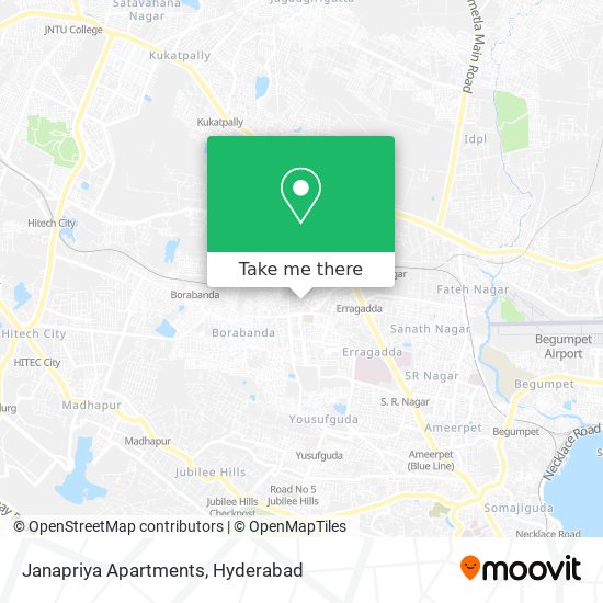 Janapriya Apartments map