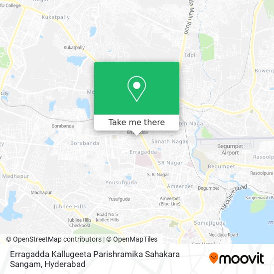 Erragadda Kallugeeta Parishramika Sahakara Sangam map