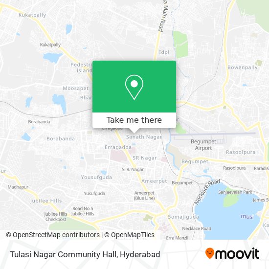 Tulasi Nagar Community Hall map