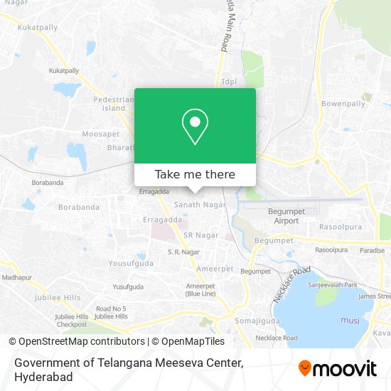 Government of Telangana Meeseva Center map