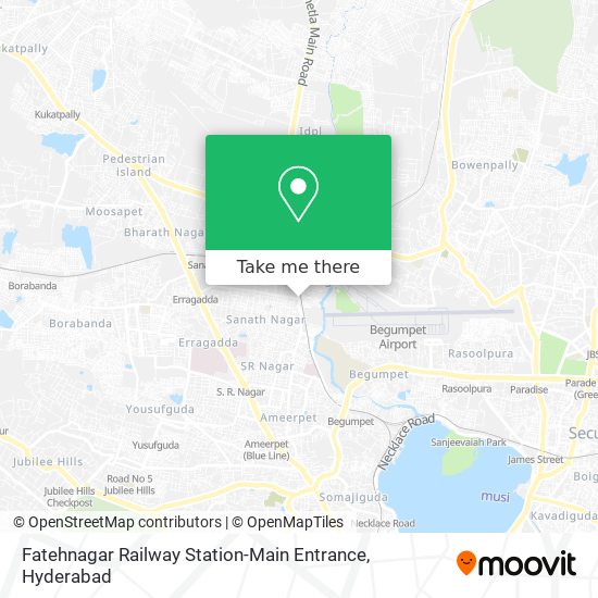 Fatehnagar Railway Station-Main Entrance map