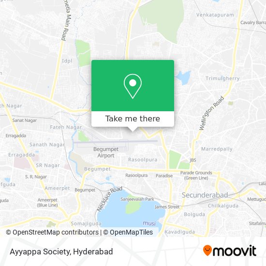 Ayyappa Society map