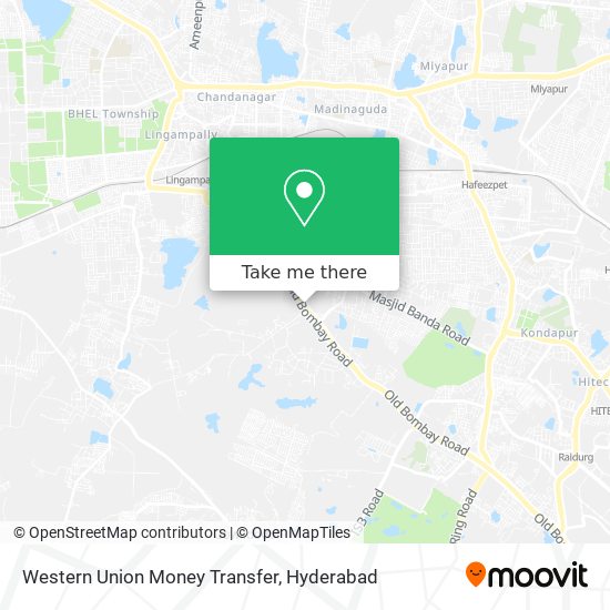 Western Union Money Transfer map