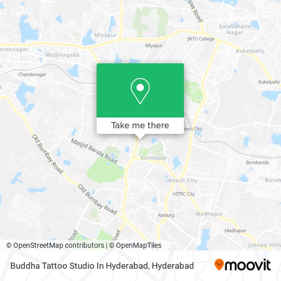 Buddha Tattoo Studio In Hyderabad map