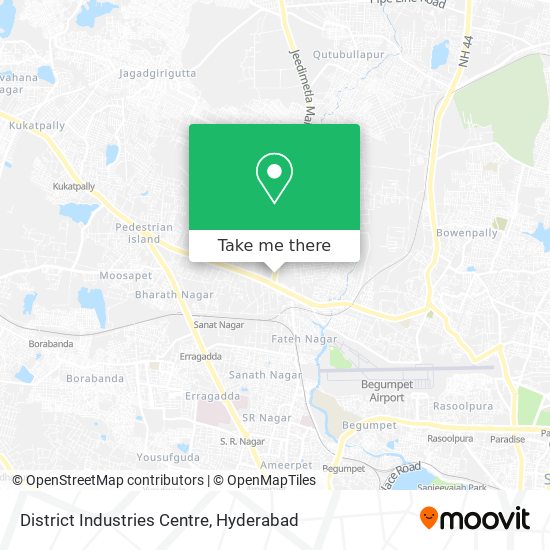 District Industries Centre map