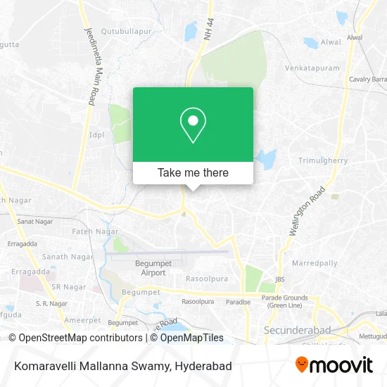 Komaravelli Mallanna Swamy map