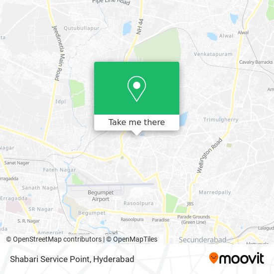 Shabari Service Point map