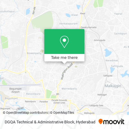 DGQA Technical & Administrative Block map