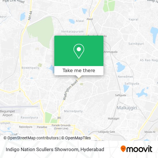 Indigo Nation Scullers Showroom map