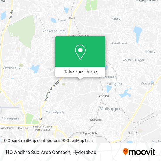 HQ Andhra Sub Area Canteen map