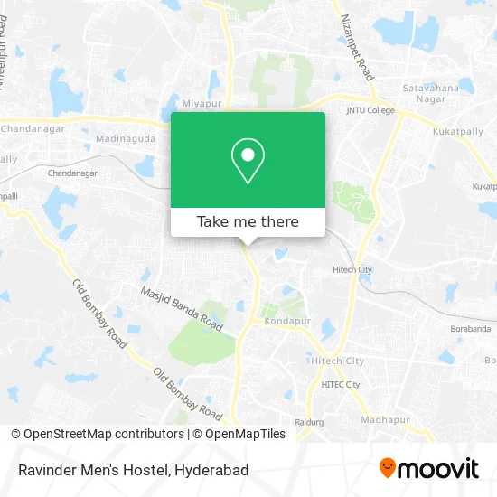 Ravinder Men's Hostel map