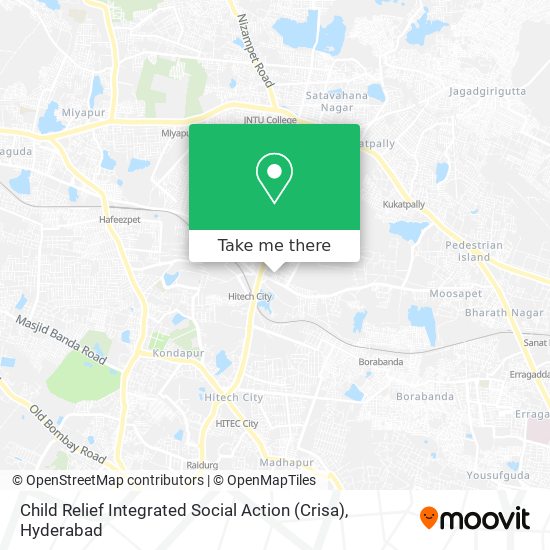 Child Relief Integrated Social Action (Crisa) map