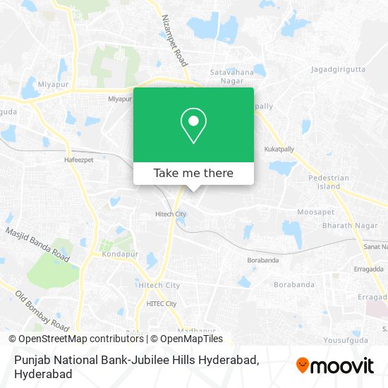 Punjab National Bank-Jubilee Hills Hyderabad map