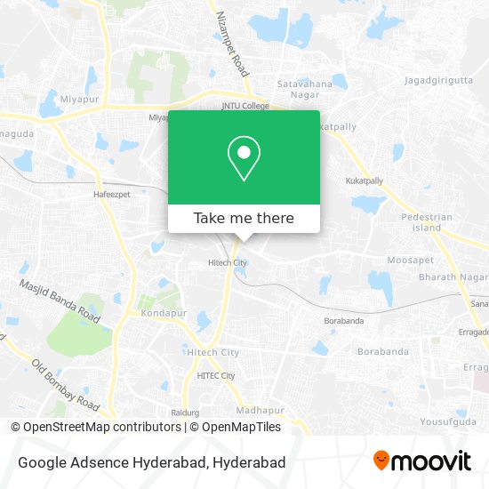 Google Adsence Hyderabad map