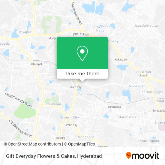 Gift Everyday Flowers & Cakes map