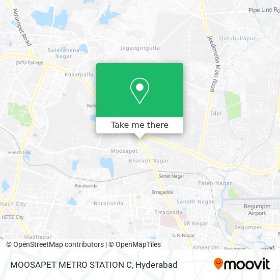 MOOSAPET METRO STATION C map