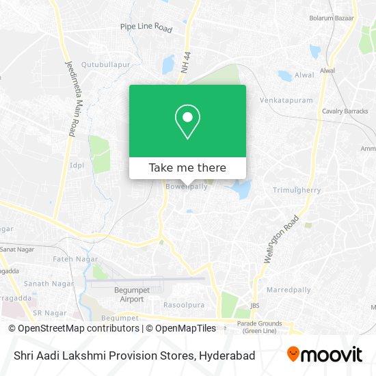 Shri Aadi Lakshmi Provision Stores map