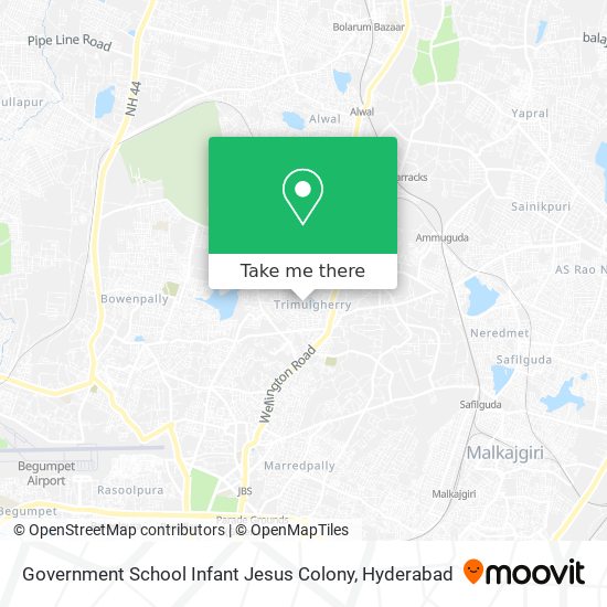 Government School Infant Jesus Colony map