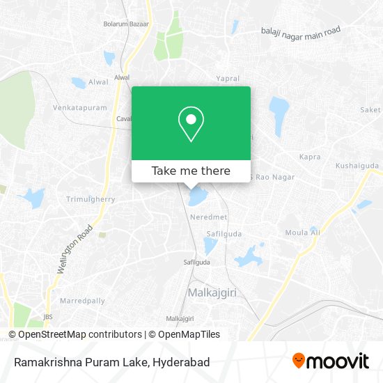 Ramakrishna Puram Lake map