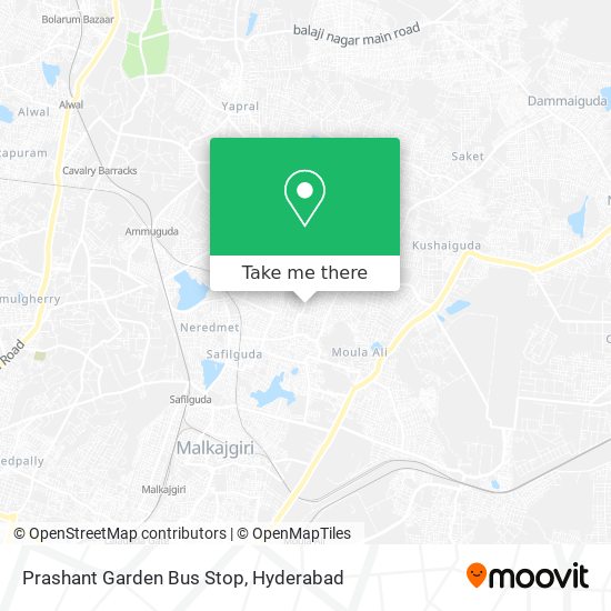 Prashant Garden Bus Stop map