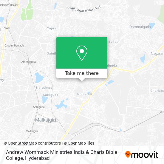 Andrew Wommack Ministries India & Charis Bible College map