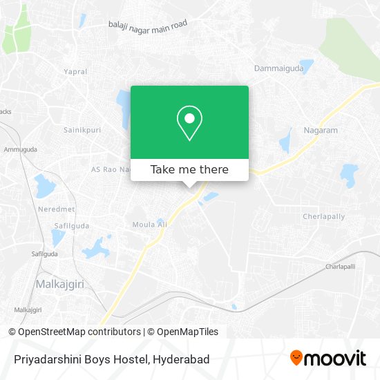 Priyadarshini Boys Hostel map