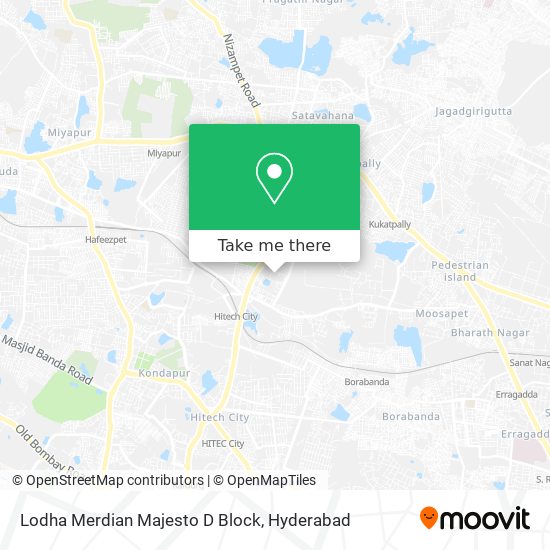 Lodha Merdian Majesto D Block map